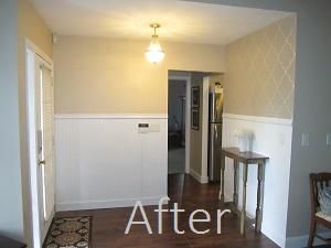 After a completed handyman service project in the  area
